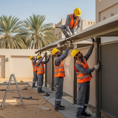 تركيب مظلات وسواتر ببقيق